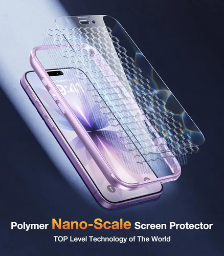 Miniatura 209 de Diaclara Funda diseñada para iPhone 16, mejorada [protección completa de la cámara], carcasa resistente de cuerpo completo con protector de pantalla