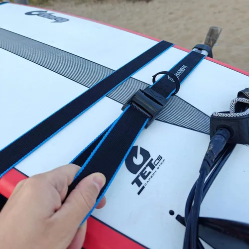 Miniatura 8 de Hang 11 Correas de amarre para tabla de surf para portaequipajes, extra largas (15 pies) y anchas (1.5 pulgadas), hebillas de silicona antiarañazos