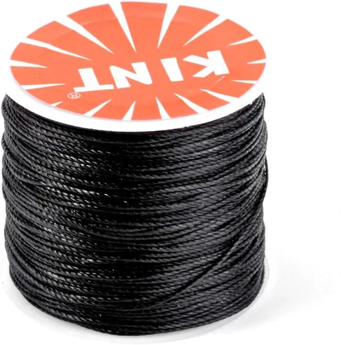 Miniatura 26 de Cordón de poliéster encerado de 119 yardas de 0.020 in, cuentas gruesas y coloridas pulseras de hilo trenzado para macramé para fabricación