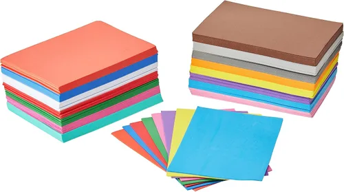Miniatura 3 de ARTEZA Hojas de espuma EVA, 5.5 x 8.5 pulgadas, 15 colores, 150 hojas, 0.053 in de grosor, láminas de espuma para regalos de bricolaje y manualidades