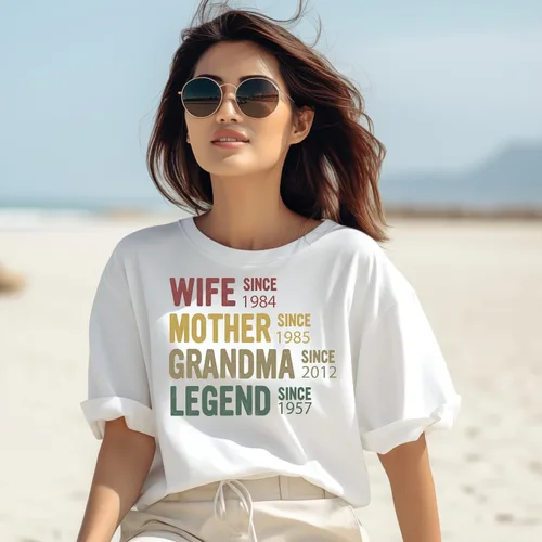 Miniatura 35 de Sudadera con capucha personalizada con diseño de línea de tiempo de la familia vintage