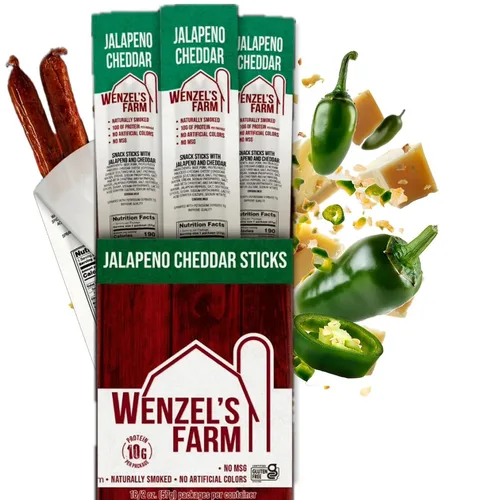 Miniatura 10 de Wenzel's Farm Palitos de tocino y carne de res │ Palitos de aperitivos │ Sabrosos, ahumados naturalmente │ Alto en proteínas, bajos en carbohidratos