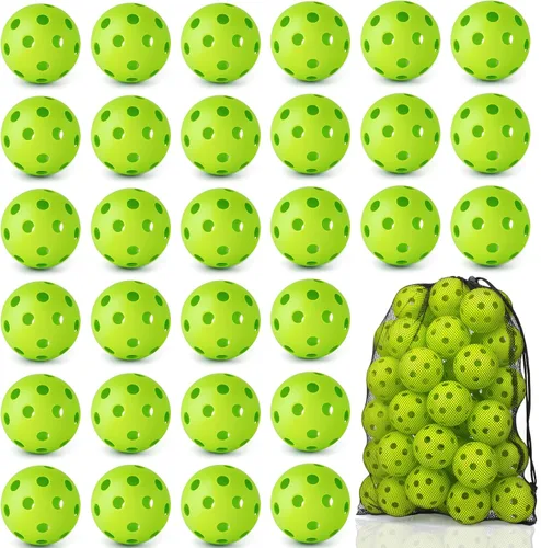Miniatura 18 de Coopay Paquete de 18/36 pelotas de práctica de béisbol, bolas de entrenamiento de plástico, bolas de softball huecas ligeras para golpe