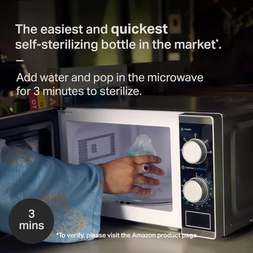 Miniatura 9 de Tommee Tippee Esterilizador y secador eléctrico de vapor para biberones y Natural Start - Set de 14 piezas de biberones, calentador de botellas