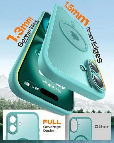 Miniatura 620 de TOCOL Funda para iPhone 11, compatible con Magsafe, protección completa de cámara, imanes integrados, protección contra caídas, funda translúcida