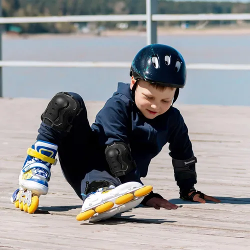 Miniatura 4 de BOSONER Knee Pads for Kids Roller-Skating: Adjustable Protective Gear Set Knee Elbow Pads Wrist Guards for Bike Cycling Skateboarding Scooter Gifts