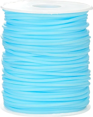 Miniatura 36 de Cable de tubo hueco de goma de 54 yardas, tubo de 0.079 pulgadas, cable de barbero para tejer con agujero de 0.039 pulgadas (0.039 in), protector