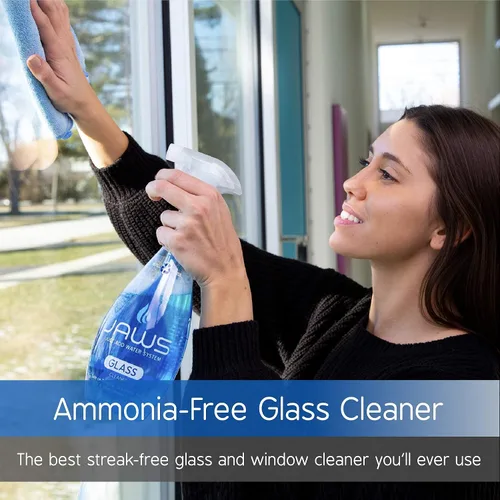 Miniatura 4 de JAWS Glass Cleaner Kit with 2 Refill Pods - Streak-Free, Ammonia-Free for Crystal-Clear Windows, Mirrors, and TV Screens. Eliminates Fingerprints