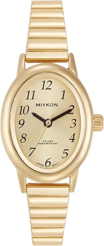 Miykon Dainty Vintage Dress Watches for Women – Easy Reader Analog Ladies Watch for Small Wrists with Stainless Steel Expansion Bracelet – Second
