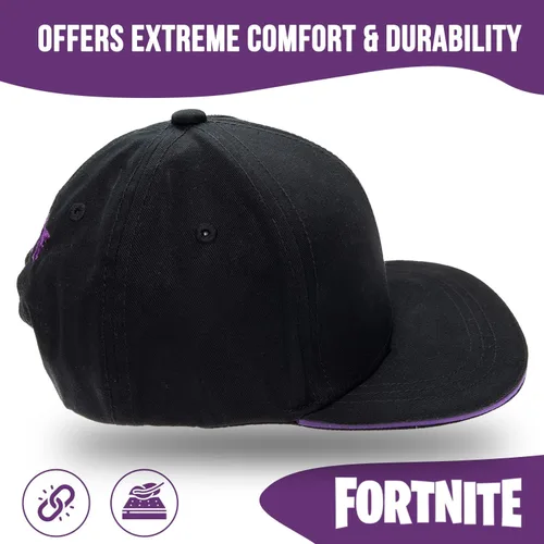 Miniatura 5 de FORTNITE Gorra de béisbol para niños, sombrero de calidad para niños y gorra ajustada, gorra de béisbol de ala plana con diseño elegante