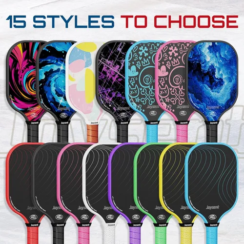 Miniatura 9 de Juego de 2 palas de pickleball aprobadas por USAPA de fibra de carbono con raquetas de pickleball para principiantes, bolas de pepinillo