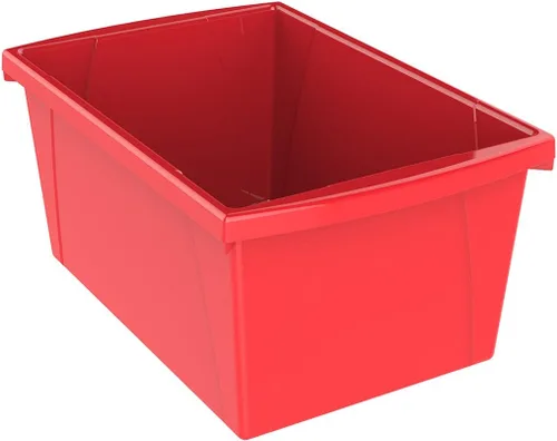 Miniatura 27 de Storex Contenedor de almacenamiento de 4 galones, organizador de plástico para libros y suministros, negro, paquete de 6 (61466C06C)