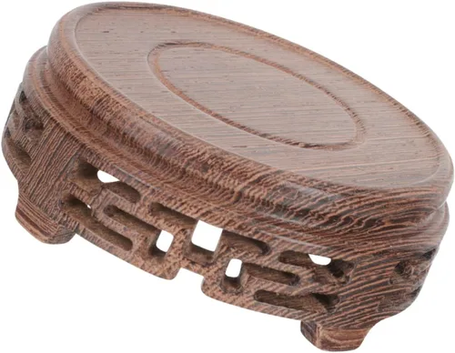 Miniatura 7 de DECHOUS Soporte de exhibición para taza de té, soporte de maceta para el hogar, maceta de madera, escritorio, 4 uds