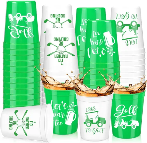 Miniatura 13 de Norme 24 tazas de fútbol de plástico a granel de 16 onzas reutilizables con temática de fútbol, suministros de fiesta de cumpleaños, decoración