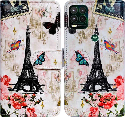 Miniatura 26 de Bcov Funda para Moto G Stylus 5G (no compatible con G Stylus 4G), funda de cuero con tapa y ranura para tarjetas y soporte para Motorola Moto G