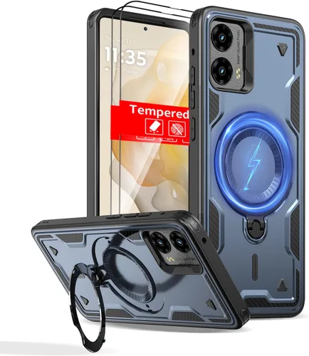 Miniatura 140 de Funda magnética para Google Pixel 9A compatible con cargador inalámbrico MagSafe, para Pixel 9A, funda de teléfono integrada de 360 °, con 2
