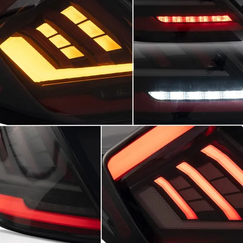 Miniatura 3 de Conjunto de luces traseras VLAND Compatible con Honda Civic Hatchback/Tipo R de 10ª generación 2018-2022 (No para Coupe), lámpara trasera con DRL