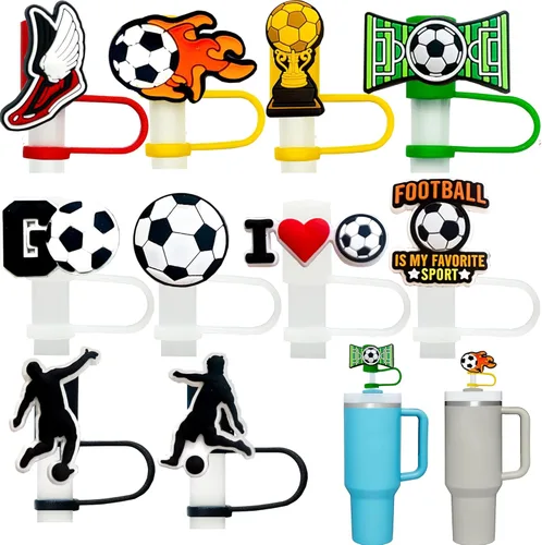 Miniatura 10 de 10 tapas de popote para vaso Stanley Cup de 30 y 40 onzas, de 0.394 in, reutilizables, de silicona, para popote, accesorios para copas Stanley