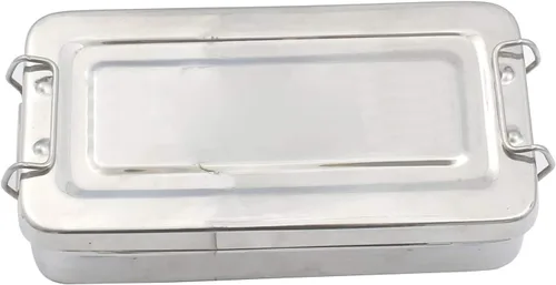 Bandeja de instrumentos de 8 "X4" X2" con tapa con cerradura HOLLOWARE dental HOLLOWARE Instrumentos ODM