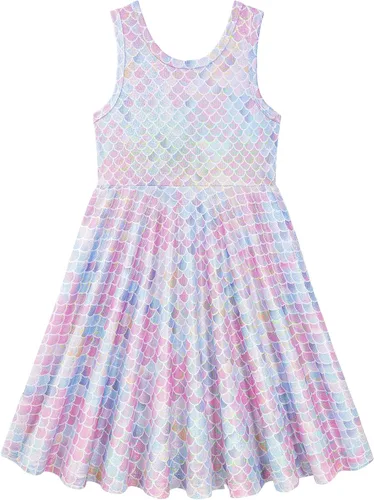 Miniatura 10 de Vestido brillante de arcoíris para niñas pequeñas, vestido de cumpleaños obsesionado con unicornio, regalo para niñas, vestido especial de princesa