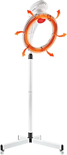 Miniatura 10 de Secador de pelo infrarrojo profesional orbiting de 1000 W - Secador de salón giratorio independiente con base giratoria giratoria, 3 funciones + 6