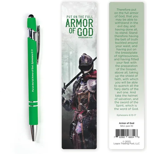 Miniatura 18 de Regalo del Hombre de Dios, Bolígrafo con Versículo Bíblico con Marcapáginas – 1 Timoteo 6:11 – Bolígrafos Bíblicos Inspiradores para Devoción