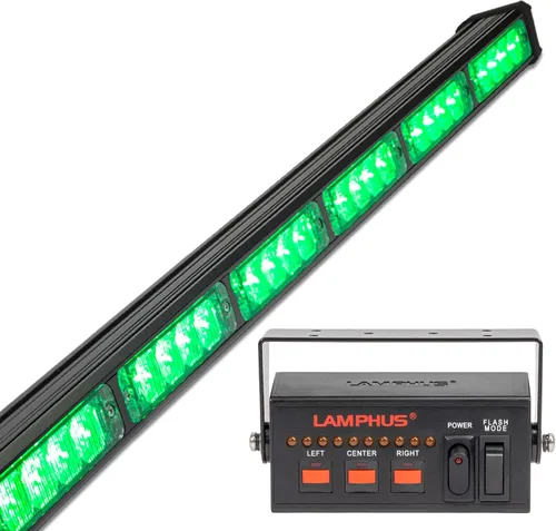 Miniatura 29 de LAMPHUS SolarBlast SBLS104 barra de luces LED de alerta de emergencia e indicación de tránsito, 47 pulgadas, 40 W - ÁMBAR AZUL, ámbar / blanco