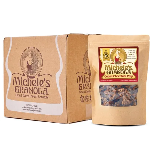 Miniatura 23 de Michele's Granola Mantequilla de almendras, hecha a mano, grano entero, vegano, sin gluten y sin OGM, bolsas resellables de 12 onzas, paquete de 6