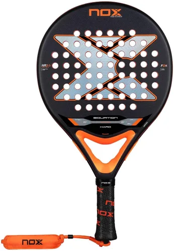 NOX Raqueta de pádel Equation Hard 2026 | Pala Padel de forma redonda | Sistema antivibración AVS, tecnología exclusiva de giro y doble rugosidad |