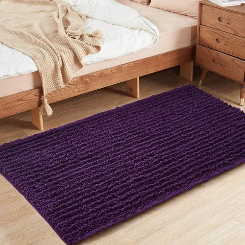 Miniatura 69 de FLOLEOPA Alfombras de Baño de Microfibra de Felpa Suave, Alfombras de Baño Absorbentes Antideslizantes Lavables a Máquina, Tapetes de Baño para Beige