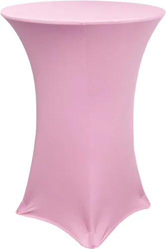 Miniatura 8 de YOUR CHAIR COVERS - Mantel redondo de elastano elástico para cóctel, 30 pulgadas de profundidad x 42 pulgadas de alto, color amarillo, mantel