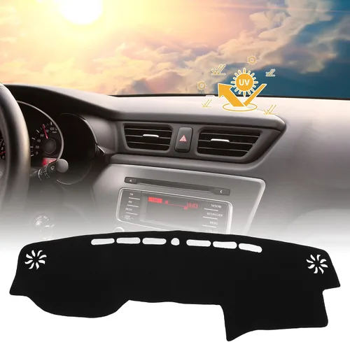 Miniatura 2 de X AUTOHAUX Cubiertas de tablero para Toyota 4Runner 2010-2022 Alfombrilla antideslizante para salpicadero