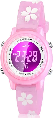 Miniatura 29 de Relojes LED impermeables para niños con alarma, juguetes para niños, regalos para niñas de 3 a 10 años