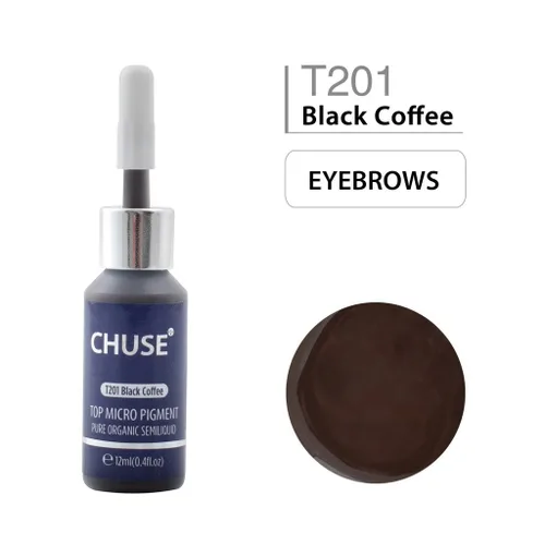 Miniatura 2 de CHUSE Pigmentos para cejas PMU 0.4oz/0.4 fl oz (T201 Black Coffee)