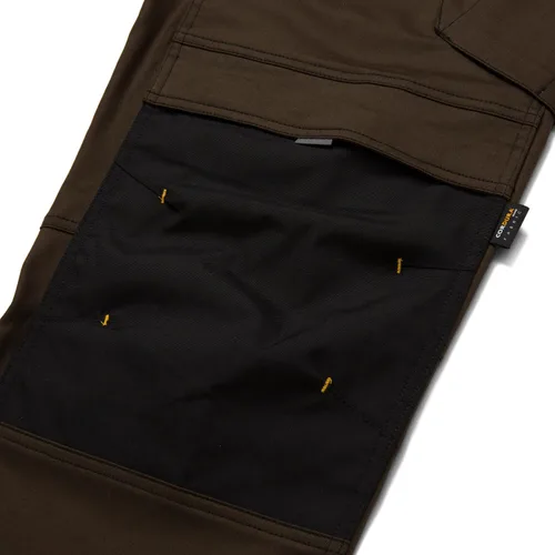 Miniatura 6 de CAT H2O Defender - Pantalones de trabajo resistentes al agua para hombre con rodillas reforzadas, bolsillo tipo cargo con fuelle y bolsas