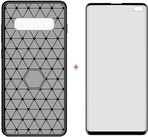 Miniatura 2 de Asuwish Funda de teléfono para Samsung Galaxy S10 Plus con protector de pantalla de vidrio templado y accesorios para celda, delgada y suave