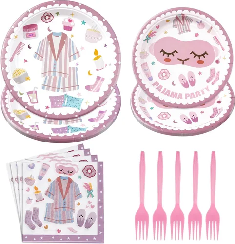 Miniatura 11 de Grencian Juego de 96 platos y servilletas de papel desechables con temática de carreras para niños, suministros de fiesta de cumpleaños, baby