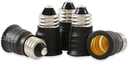 Miniatura 3 de ELECTOP Adaptador de base de bombilla LED E11 a E12, convertidor de lámpara de enchufe de luz (paquete de 5)