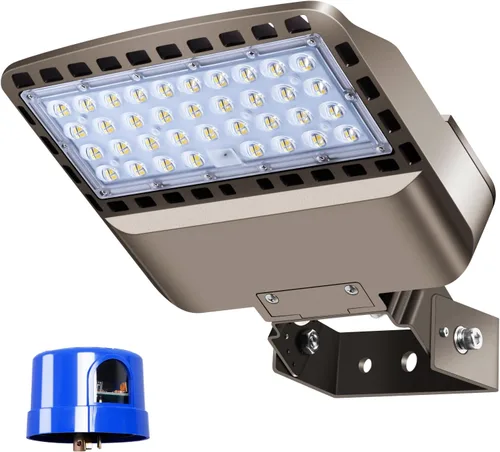 Miniatura 10 de 240 W LED estacionamiento luz muñón montaje atardecer a amanecer 5000K LED estacionamiento luces al aire libre área comercial seguridad IP65