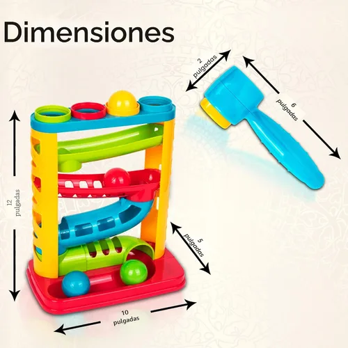 Miniatura 4 de Súper durable "Pound A Ball" de Playkidz, una gran diversión para los niños pequeños