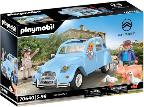 Miniatura 2 de PLAYMOBIL Classic Car 70640 Citroën 2 CV, pato con capucha extraíble, coleccionable para fanáticos de los coches, juguete para coleccionistas