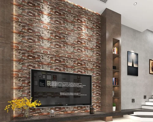 Miniatura 2 de Yutianli Paneles de pared autoadhesivos 3D de 7 mm de grosor anticolisión, 10 unidades, 57 pies cuadrados, panel de pared de espuma antigua, paneles