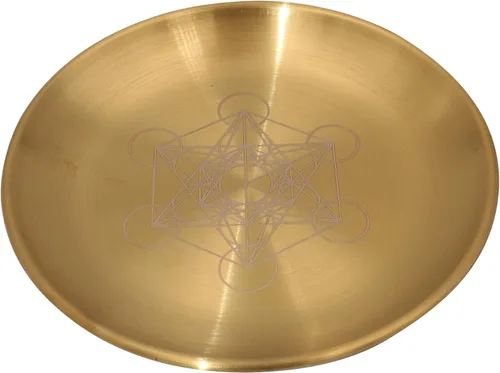 Miniatura 6 de Cuenco decorativo dorado de 5.5 pulgadas, plato ritual de oración de sabiduría ocular, ideal para uso en altar, quemador de incienso, cuenco