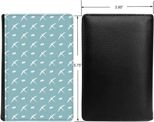 Miniatura 2 de PU Leather Passport Holder Travel Wallet RFID Blocking Card Case Cover With Unique