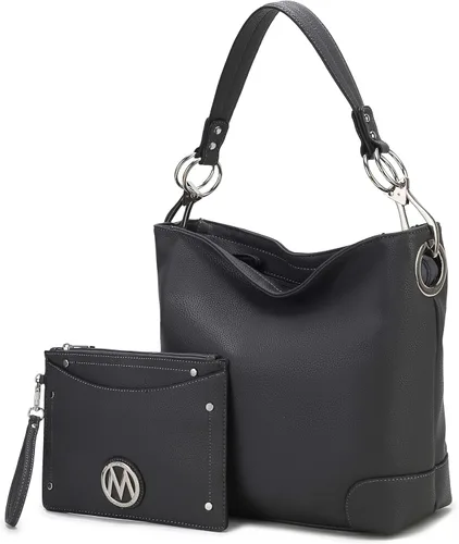 Miniatura 46 de MKF Collection Mia K - Bolso Hobo para mujer, de piel vegana, bolso de hombro holgado, bolso con asa superior