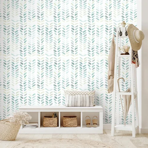 Miniatura 7 de Sevalo Papel Tapiz Gris y Blanco Papel Tapiz Despegable y Adhesivo Papel de Contacto Boho para Gabinetes Papel de Contacto Gris en Espiga