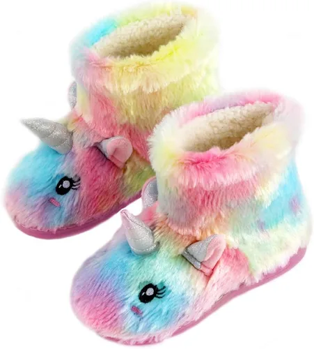 Miniatura 4 de Pantuflas antideslizantes para casa, para interiores y exteriores, para invierno, acogedoras, cálidas, para niños y niñas