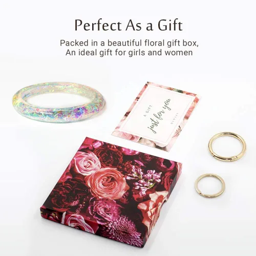 Miniatura 7 de Mymazn Pulsera para mujer, llavero holográfico para muñeca