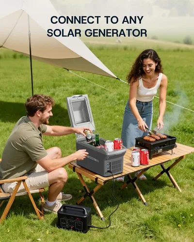 Miniatura 6 de Upstreman Enfriador y calentador eléctrico de 10 cuartos (9 L) de capacidad, refrigerador termoeléctrico para automóvil con correa para el hombro