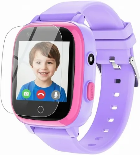 cjc Reloj inteligente 4G para niños con rastreador GPS, aplicable globalmente, mensajes de texto y llamadas, reloj para niños de 4 a 12 años –